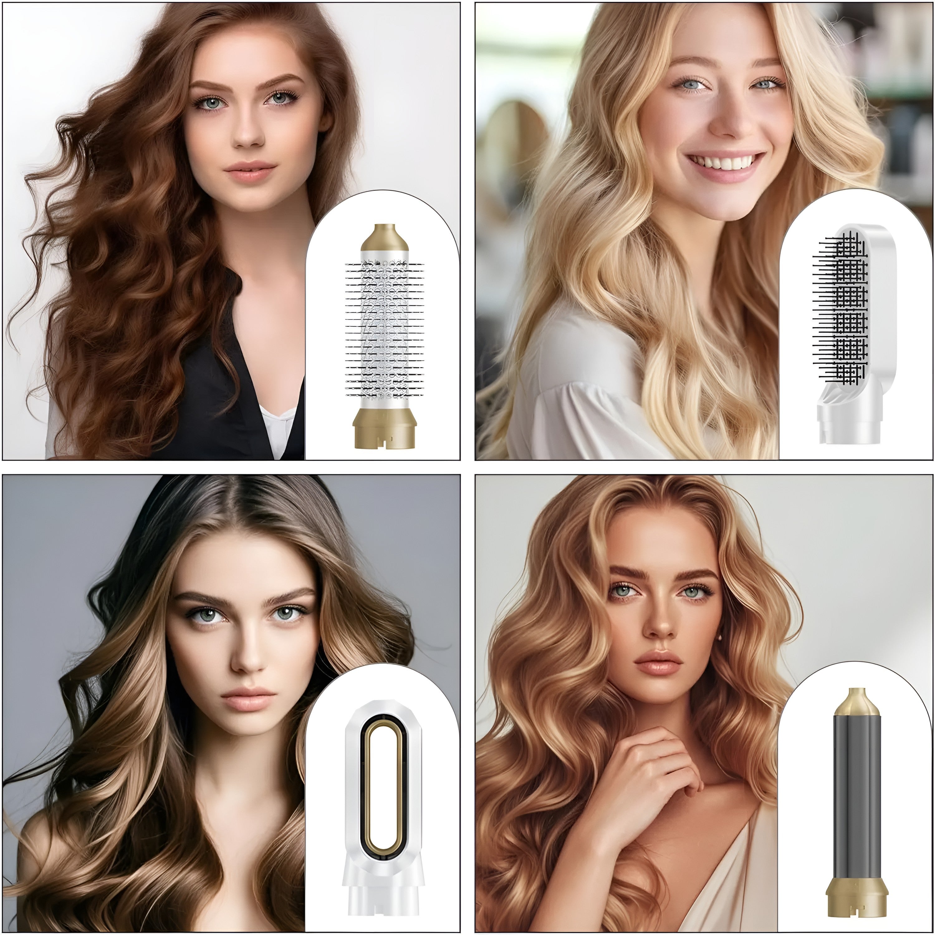 Sèche-cheveux professionnel 5-en-1 – Puissance, précision & élégance