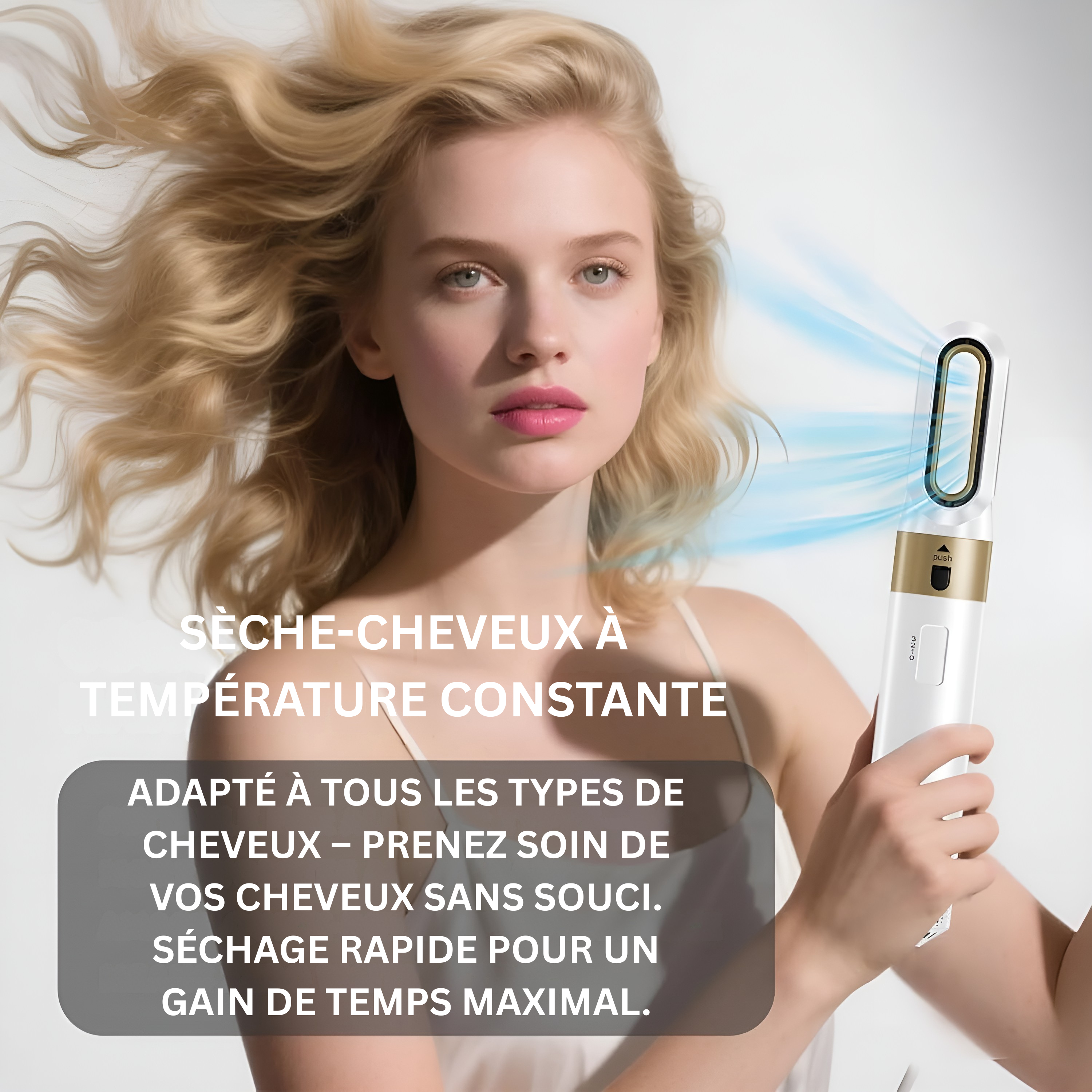 Sèche-cheveux professionnel 5-en-1 – Puissance, précision & élégance