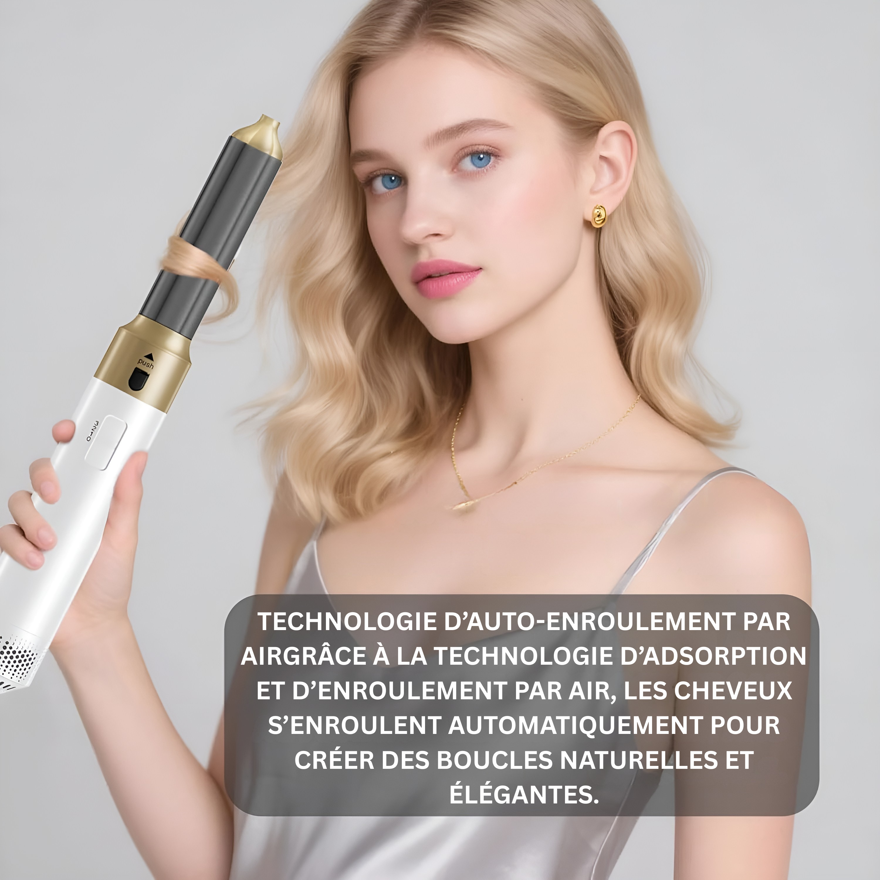 Sèche-cheveux professionnel 5-en-1 – Puissance, précision & élégance