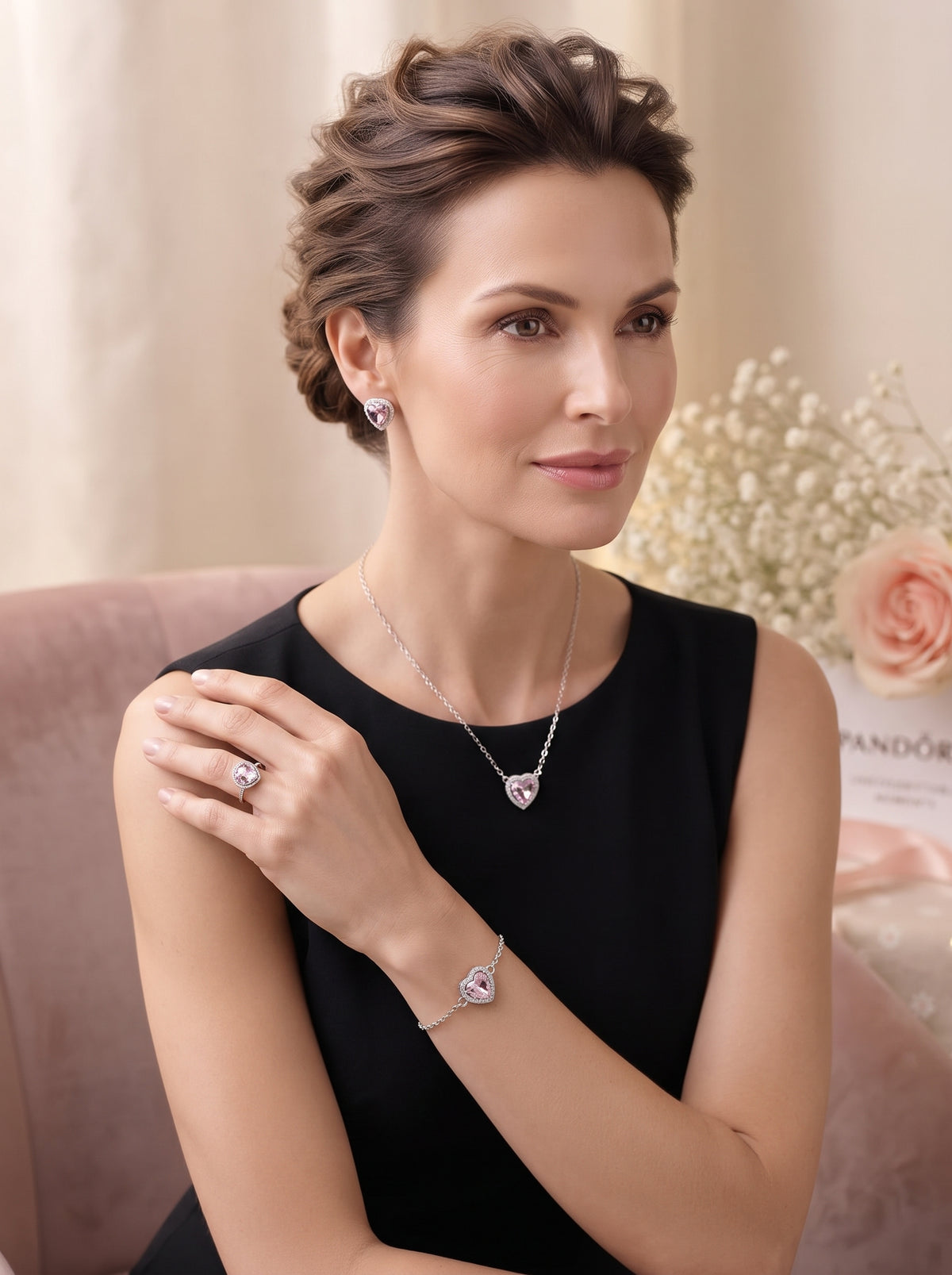 Parure Cœur Argent – Style Pandora